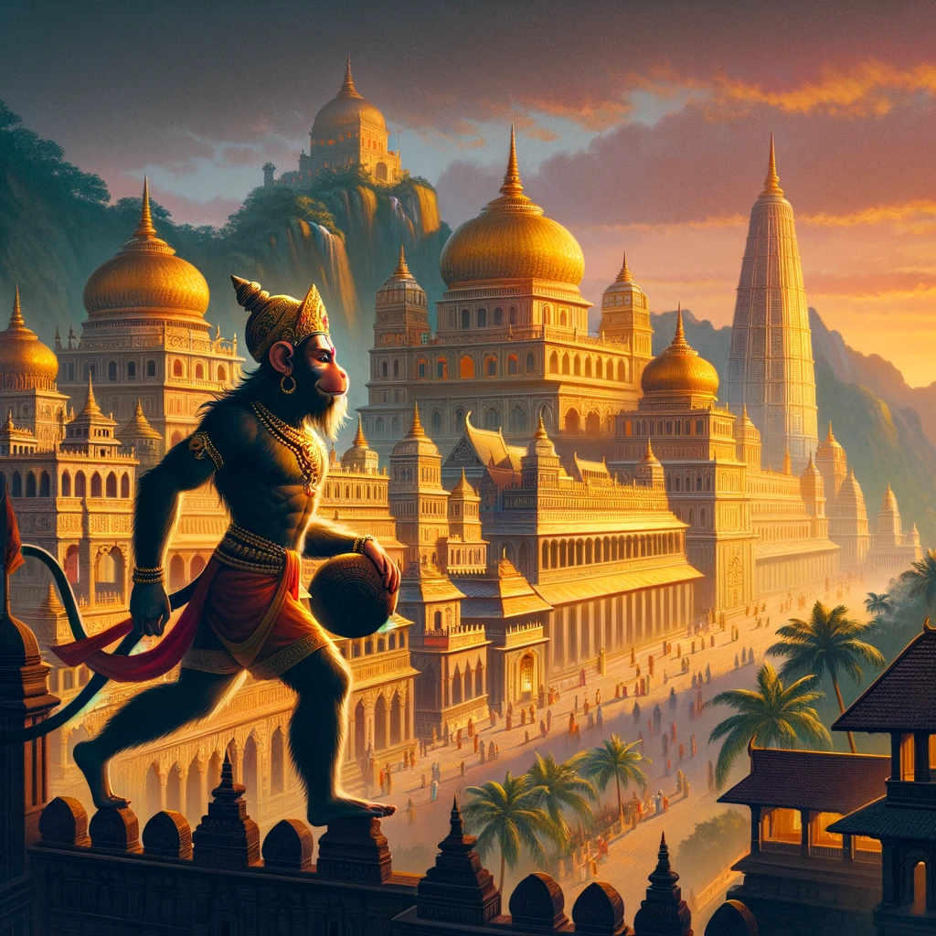 Hanuman Enters the City of Lanka